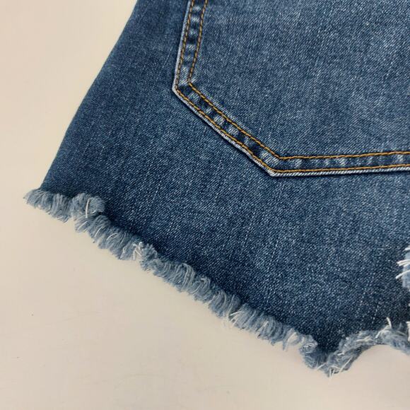 New York Rewash Blue Cut off Shots Denim Jean Sz 5/27 Daisy - Picture 14 of 16